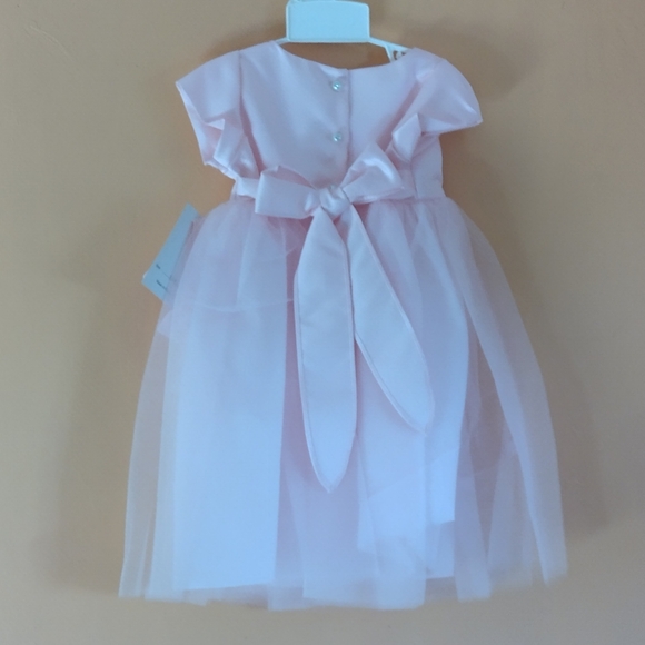 NWT Kid Collection Formal Girl's Butterfly Dress & Matching Hair Bow Size L - Picture 3 of 11